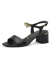 Tamaris Leder-Sandaletten in Schwarz