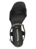 Tamaris Leren haksandalen zwart
