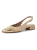 Tamaris Leder-Slingballerinas in Beige
