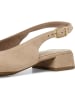 Tamaris Leder-Slingballerinas in Beige