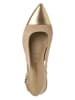 Tamaris Leder-Slingballerinas in Beige