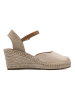 Tamaris Leder-Keilpumps  in Beige