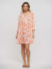 BLE Kleid  in Orange/ Weiß