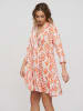 BLE Kleid  in Orange/ Weiß