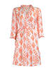 BLE Kleid  in Orange/ Weiß