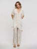 BLE Kaftan in Weiß/ Beige