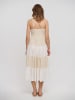 BLE Kleid  in Beige/ Weiß