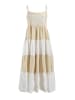 BLE Kleid  in Beige/ Weiß