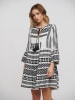 BLE Kaftan zwart/wit