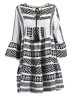 BLE Kaftan zwart/wit