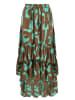 BLE Rok lichtbruin/turquoise