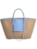 BLE Shopper in Natur/ Blau - (B)53 x (H)30 cm