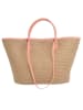 BLE Shopper in Natur/ Rosa - (B)53 x (H)30 cm