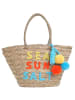 BLE Shopper naturel/lichtblauw - (B)53 x (H)30 cm