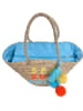 BLE Shopper naturel/lichtblauw - (B)53 x (H)30 cm