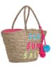 BLE Shopper bag w kolorze różowo-jasnobrązowym - 53 x 30 cm