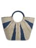 BLE Henkeltasche in Natur/ Dunkelblau - (B)31 x (H)30 x (T)14,5 cm