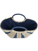 BLE Henkeltasche in Natur/ Dunkelblau - (B)31 x (H)30 x (T)14,5 cm