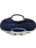 BLE Henkeltasche in Natur/ Dunkelblau - (B)31 x (H)30 x (T)14,5 cm