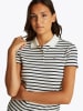 Tommy Hilfiger Poloshirt in Creme/ Dunkelblau