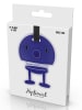 Hoptimist Kofferanhänger in Blau - (L)10 x (B)8 cm