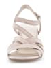 Gabor Leren haksandalen beige