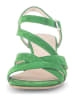 Gabor Leren haksandalen groen