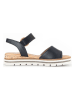 Gabor Leren sandalen zwart