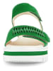 Gabor Leren sandalen groen