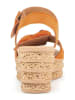 Gabor Leren haksandalen oranje