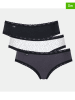 Sloggi 3er-Set: Slips "Weekend Hipster" in Schwarz/ Weiß/ Anthrazit