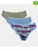 Sloggi Figi high waist (3 pary) "Crush High" w kolorze błękitno-zielonym