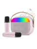 SmartCase 3tlg. Bluetooth-Karaoke-Set in Rosa