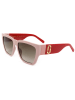Marc Jacobs Damen-Sonnenbrille in Beige-Rot/ Hellbraun