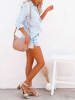 LA Angels Blouse lichtblauw/wit