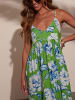LA Angels Jurk groen/lichtblauw/wit