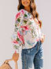 LA Angels Bluse in Weiß/ Bunt