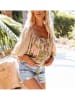 LA Angels Blouse lichtroze/groen