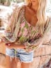 LA Angels Blouse lichtroze/groen