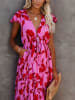 LA Angels Kleid in Rosa/ Rot
