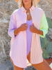 LA Angels Blouse groen/paars/lichtroze
