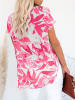 LA Angels Bluse in Weiß/ Pink