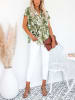 LA Angels Blouse wit/kaki
