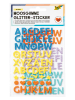 folia PAPER Moosgummi-Glitter-Sticker "Letters" in Bunt - ab 5 Jahren