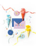 folia PAPER Moosgummi-Glitter-Sticker "Letters" in Bunt - ab 5 Jahren