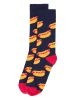 Happy Socks Skarpety (3 pary) w kolorze czarno-pomarańczowo-granatowym