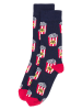Happy Socks Skarpety (3 pary) w kolorze czarno-pomarańczowo-granatowym