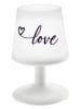 koziol LED-Tischleuchte ''Light to Go - Love'' in Weiß - (H)28 x Ø 18 cm