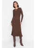 trendyol Gebreide jurk bruin