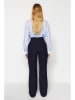 trendyol Broek donkerblauw